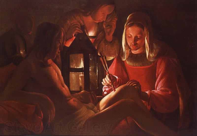 Georges de La Tour St.Irene Removing Arrows from St.Sebastian's Leg